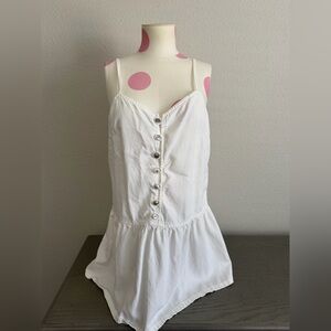 American eagle v neck button up mini dress M